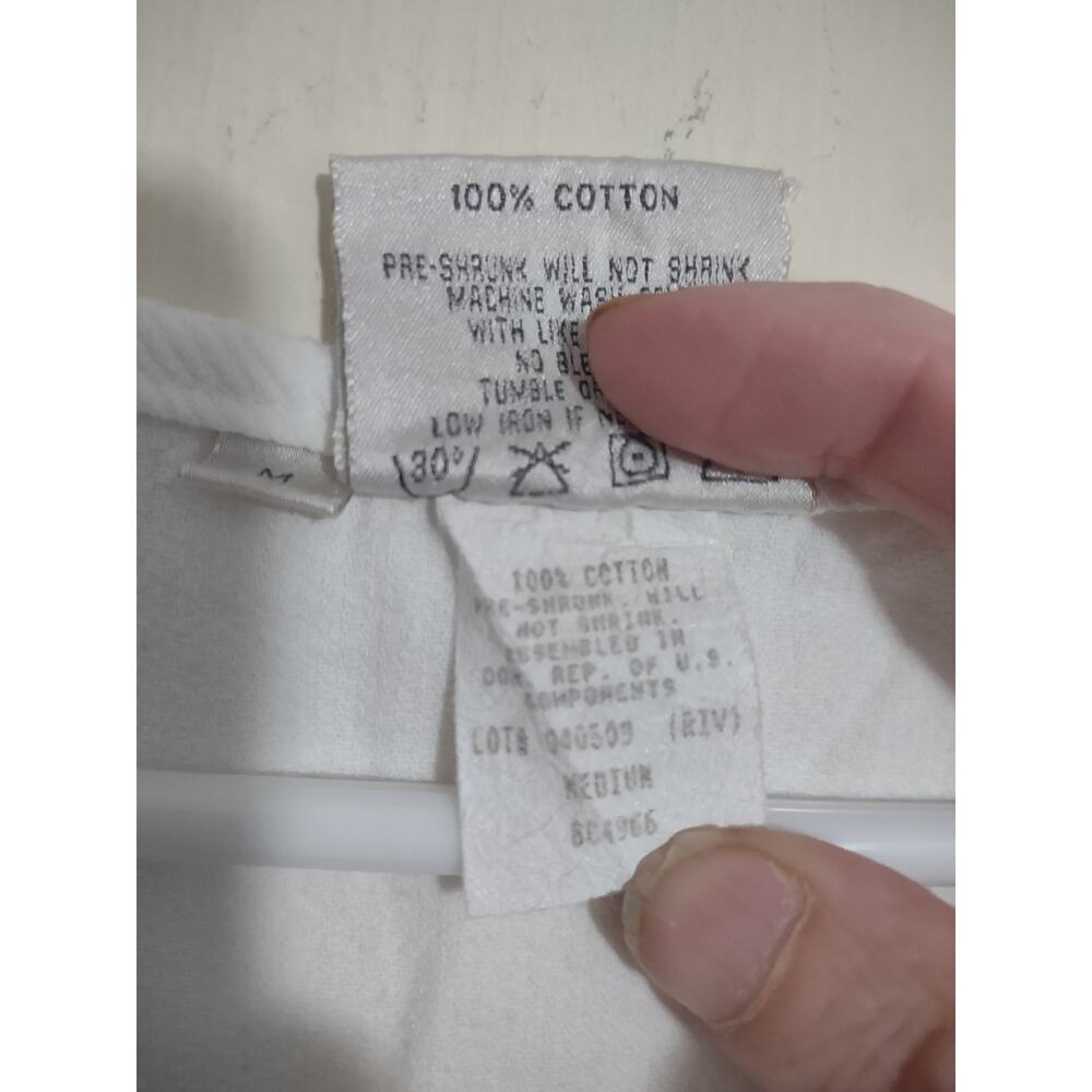Vintage Cotton Connection Corduroy Maxi Dress White Medium Beachy Angelcore - Picture 6 of 8